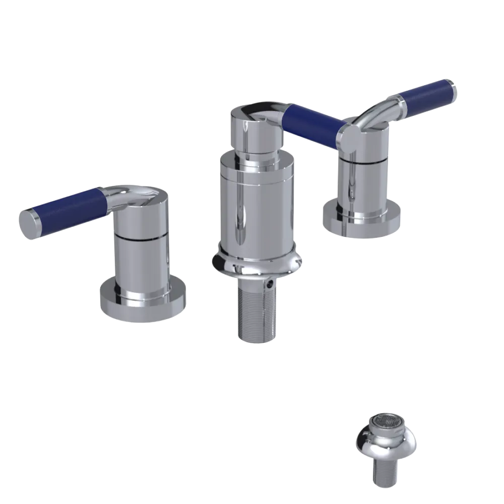 Rubinet Bidet Fitting with Spray, Diverter, and Vacuum Breaker (less drain) Chrome