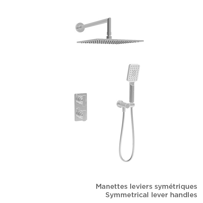 Baril Complete thermostatic pressure balanced shower kit without handle