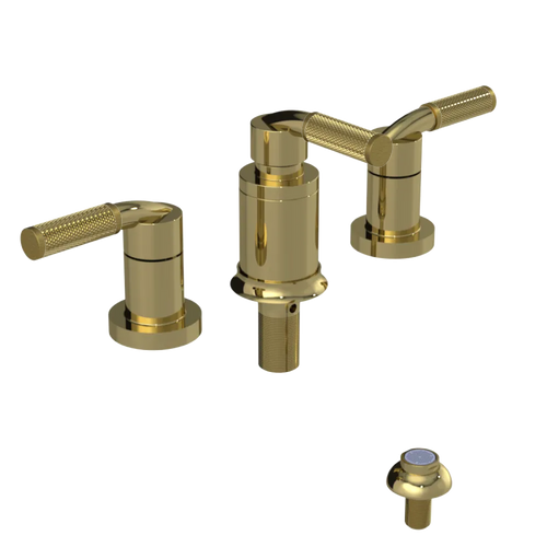 Rubinet Bidet Fitting with Spray, Diverter, and Vacum Breaker (Less Drain) Bright Brass