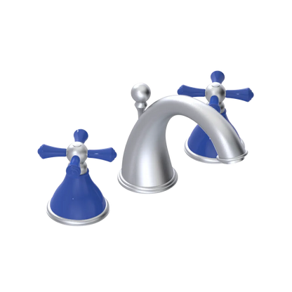 Rubinet Widespread Lav. Set. (less drain) Satin Chrome