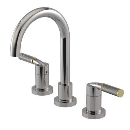 Rubinet Widespread Lav. Set. (less drain) Polished Nickel