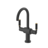 Rubinet Single Hole Dual Handle Lav. Set. (less drain) Matt Black