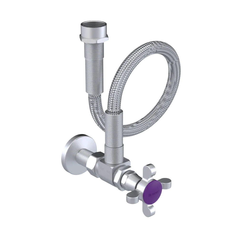 Rubinet Exposed Supply Kit (classic) Satin Chrome