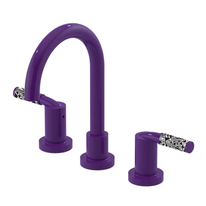 Rubinet Widespread Lav set (less drain) Purple Haze
