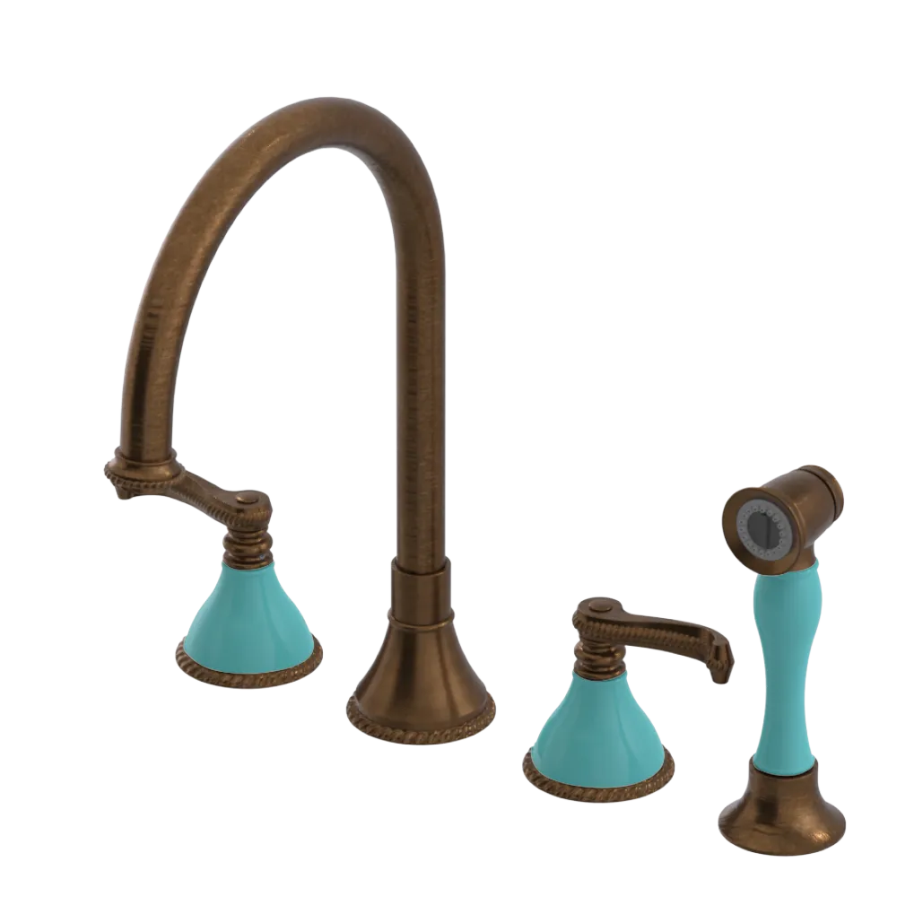 Rubinet Widespread Kitchen Set with Hand Spray Oil Rubbed Bronze