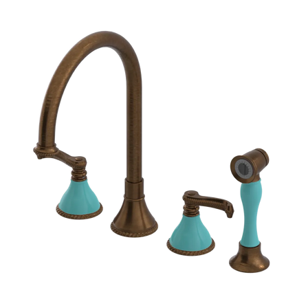 Rubinet Widespread Kitchen Set with Hand Spray Oil Rubbed Bronze