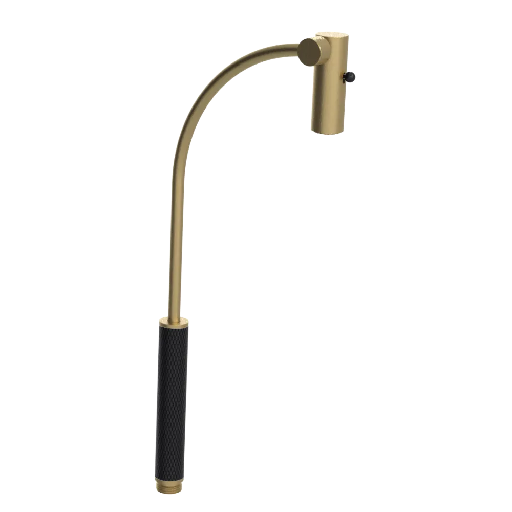 Rubinet Hand Held Shower Bidet Only Satin Brass