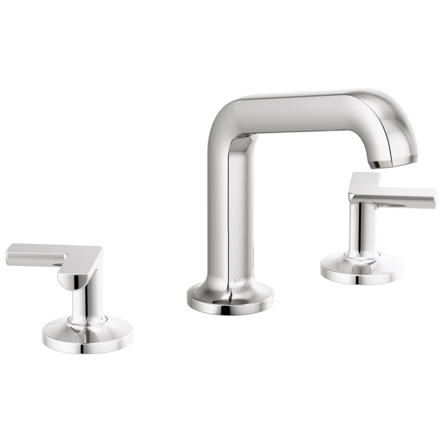 Brizo Widespread Lavatory Faucet With Angled Spout Less Handles 12 Gpm