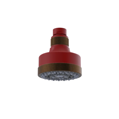 Rubinet 3 FUNCTION SHOWER HEAD Maroon