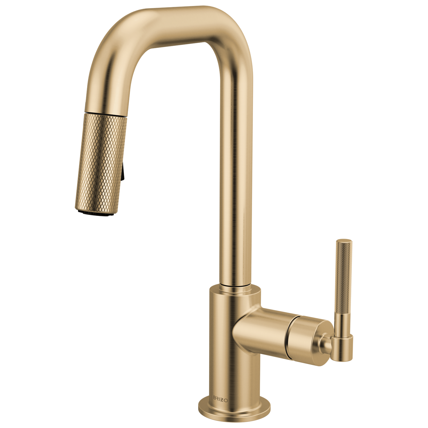 Brizo Pull Down Prep Faucet With Square Spout Knurled Handle