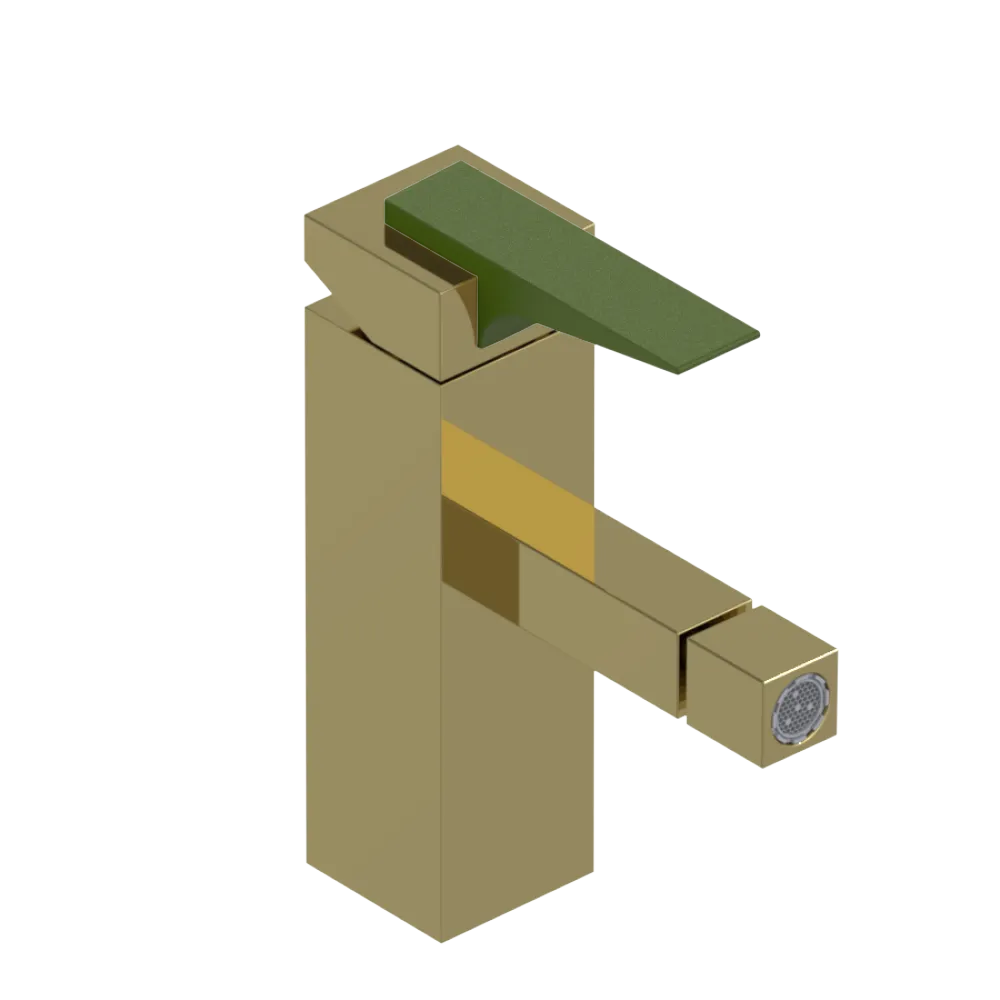 Rubinet Single Control Bidet Fitting (less drain) Natural Brass