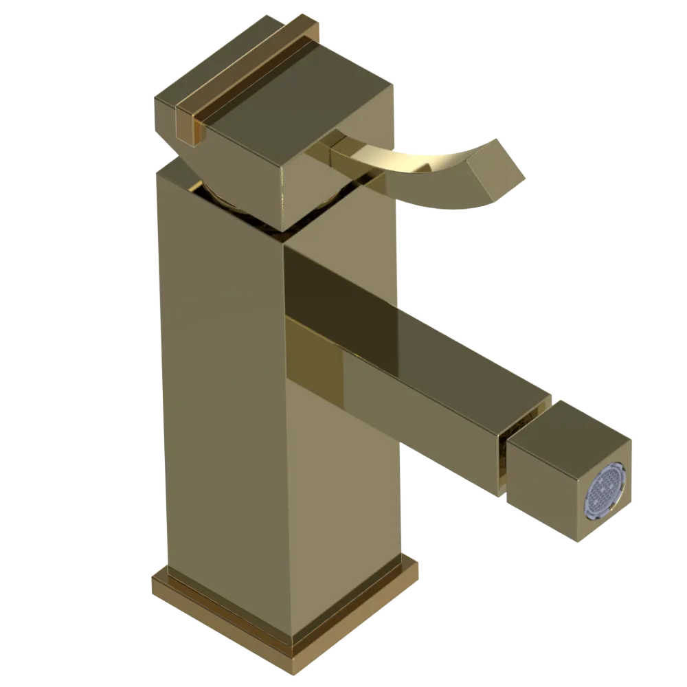 Rubinet Single Control Bidet Fitting (less drain) Natural Brass