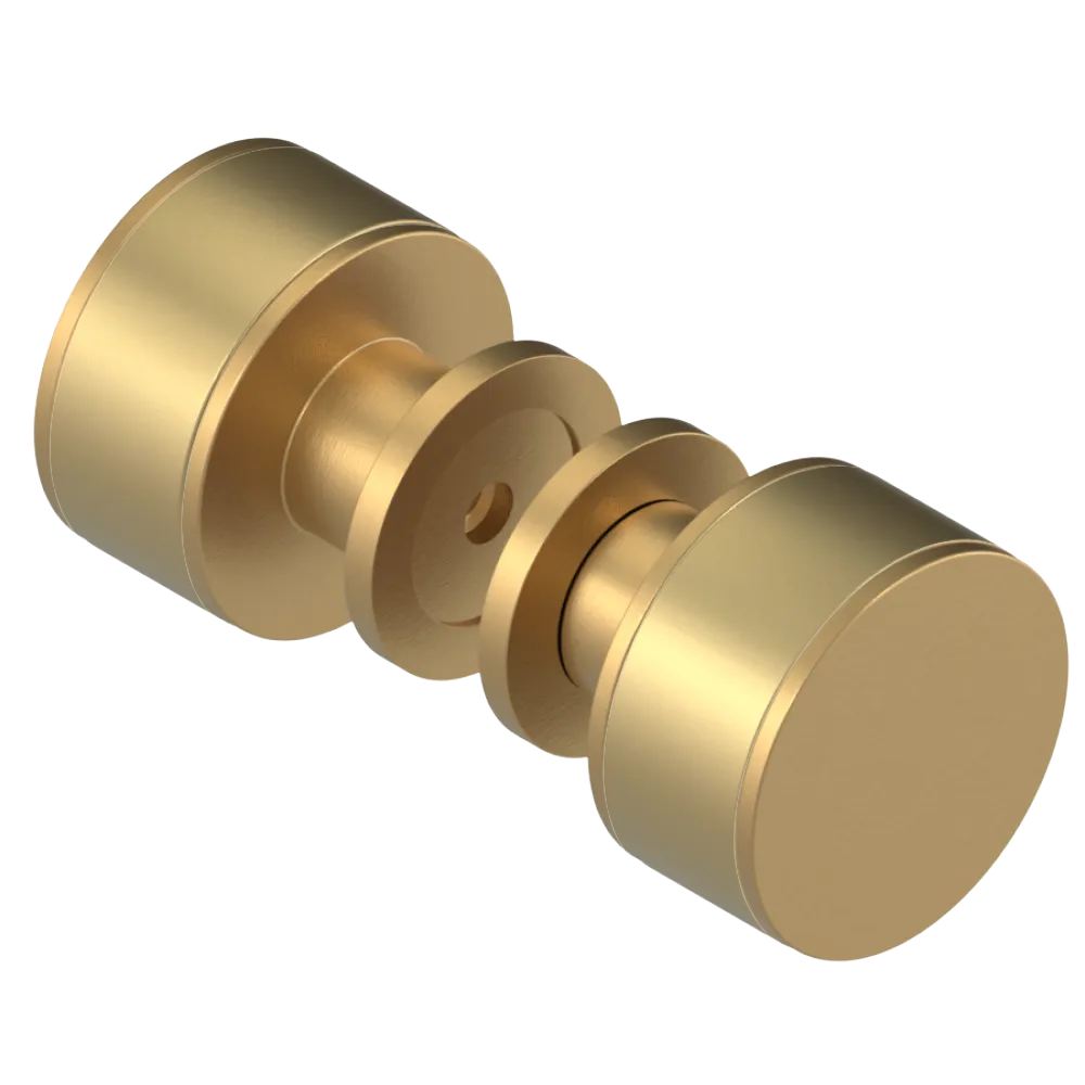 Rubinet Shower Door Knob (set) Satin Gold