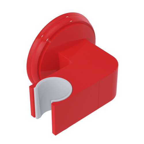Rubinet Wall Bracket for Hand Held Shower Red