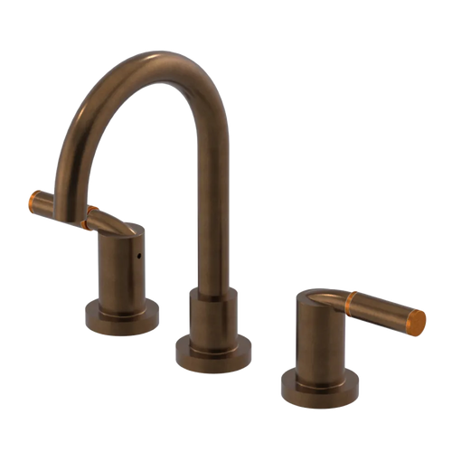 Rubinet Widespread Lav set (less drain) Tuscan Brass