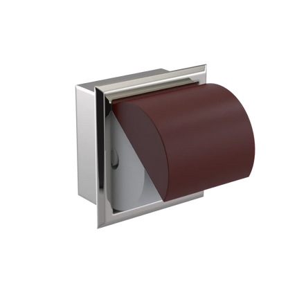 Rubinet RECESSED TOILET PAPER HOLDER Polished Nickel