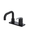 Rubinet 4" Centre Single Control Lav. Set. with Genesis spout (less drain) Matt Black