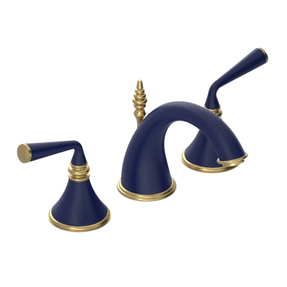 Rubinet Widespread Lav. Set. (less drain) Midnight Blue