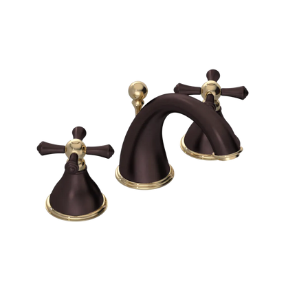 Rubinet Widespread Lav. Set. (less drain) Oil Rubbed Bronze