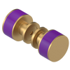 Rubinet Shower Door Knob (set) Satin Gold