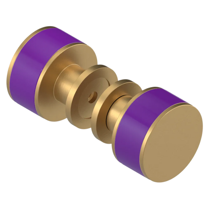 Rubinet Shower Door Knob (set) Satin Gold
