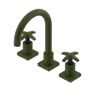 Rubinet Widespread Lav. Set. (less drain) Green Envy