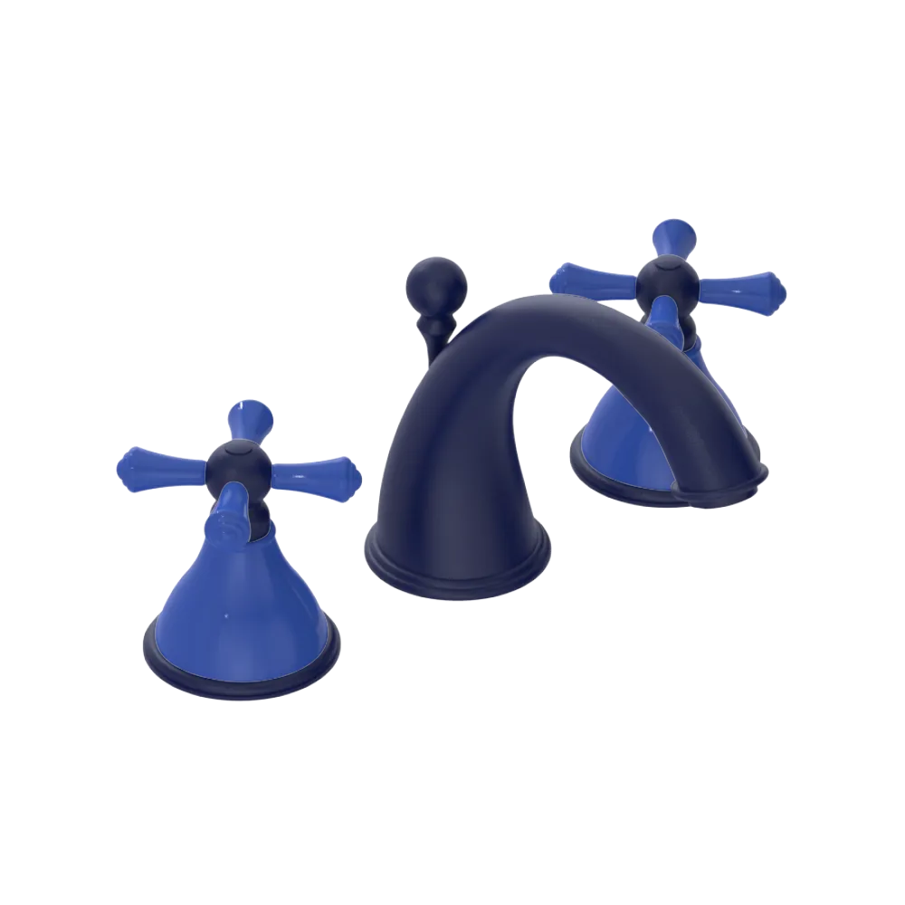 Rubinet Widespread Lav. Set. (less drain) Midnight Blue