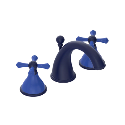 Rubinet Widespread Lav. Set. (less drain) Midnight Blue