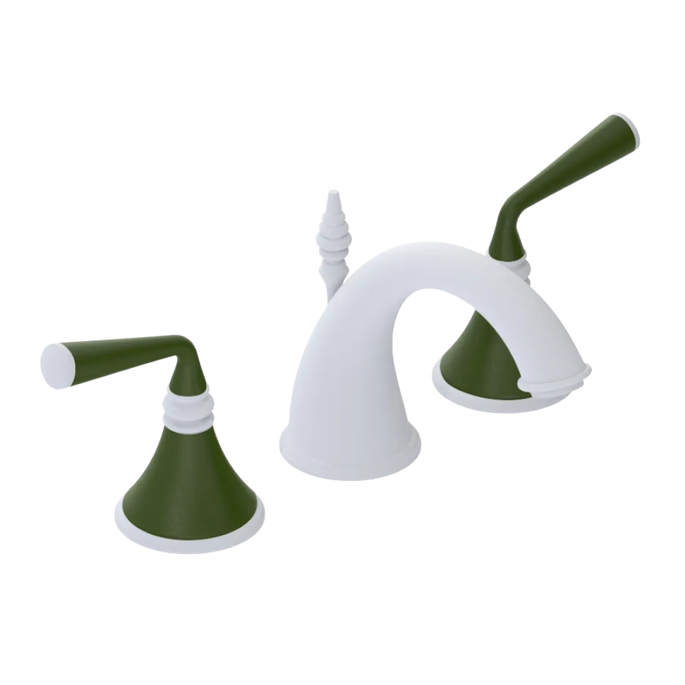 Rubinet Widespread Lav. Set. (less drain) Matt White