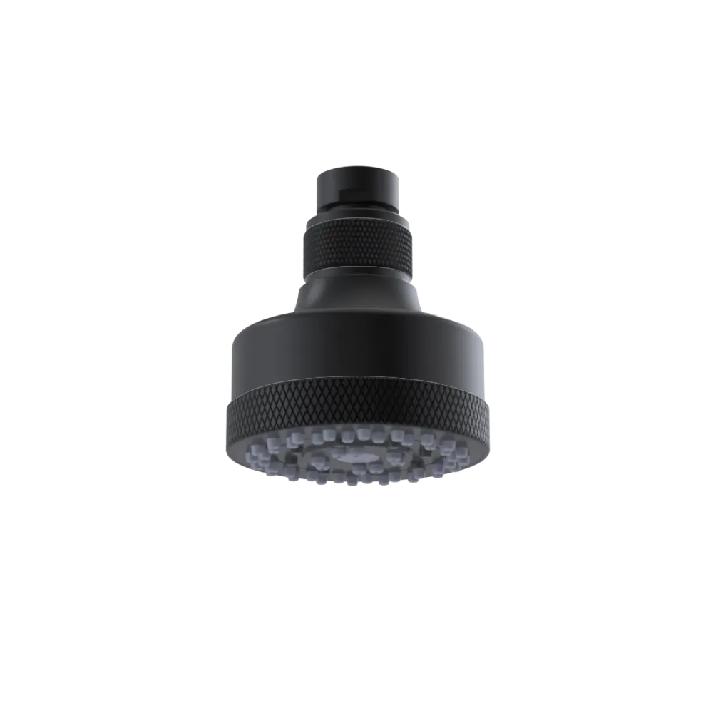 Rubinet 3 FUNCTION SHOWER HEAD Matt Black