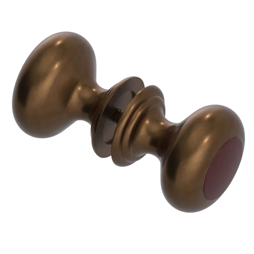 Rubinet Shower Door Knob (set) Tuscan Brass