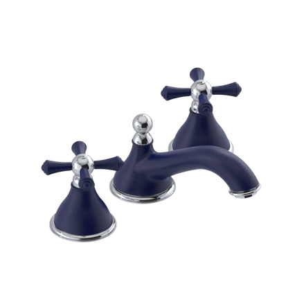 Rubinet Widespread Lav. Set. (less drain) Midnight Blue