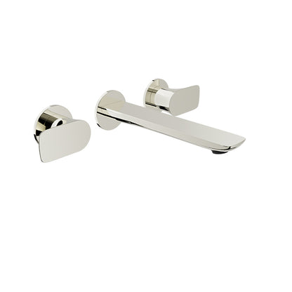 Baril Two handles wall-mounted lavatory faucet, drain not included