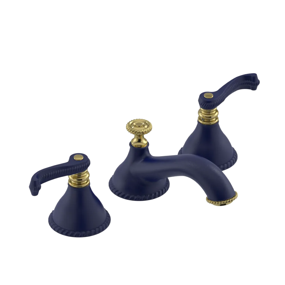 Rubinet Widespread Lav. Set. (less drain) Midnight Blue