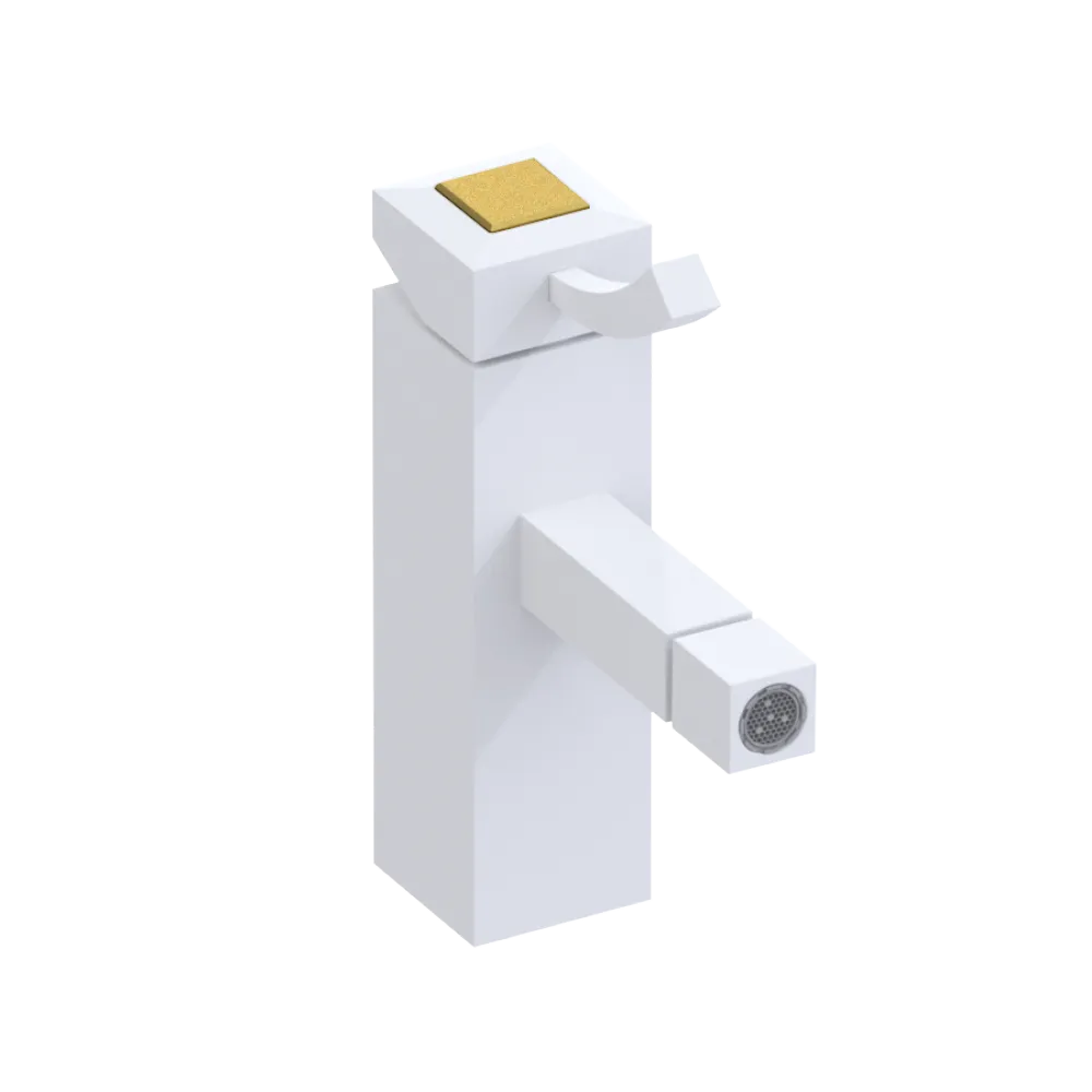 Rubinet Single Control Bidet Fitting (less drain) Matt White
