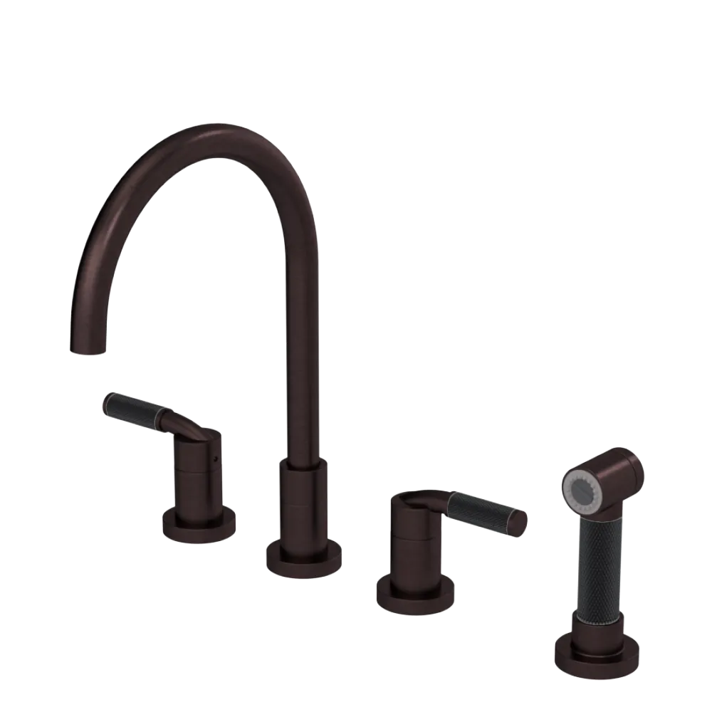 Rubinet Widespread Kitchen Set with Hand Spray Oil Rubbed Bronze