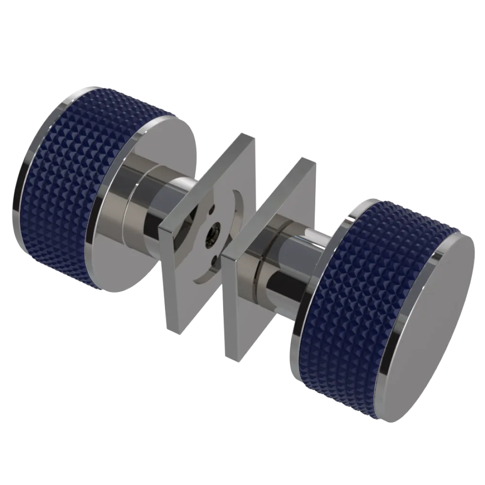 Rubinet Shower Door Knob (set) Polished Nickel