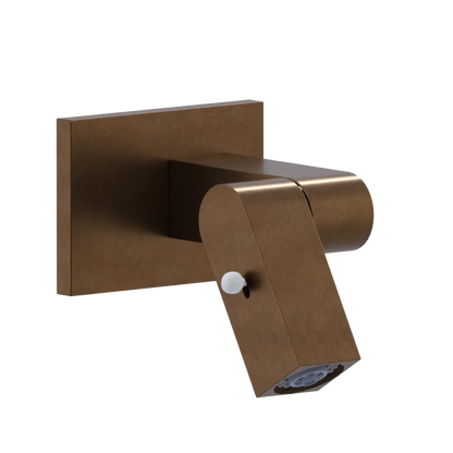 Rubinet Wall Mount Bidet & Foot Rinse with Dual Function Spray Tuscan Brass