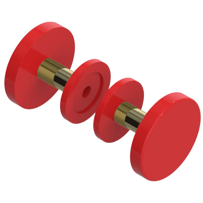 Rubinet Shower Door Knob (set) Red
