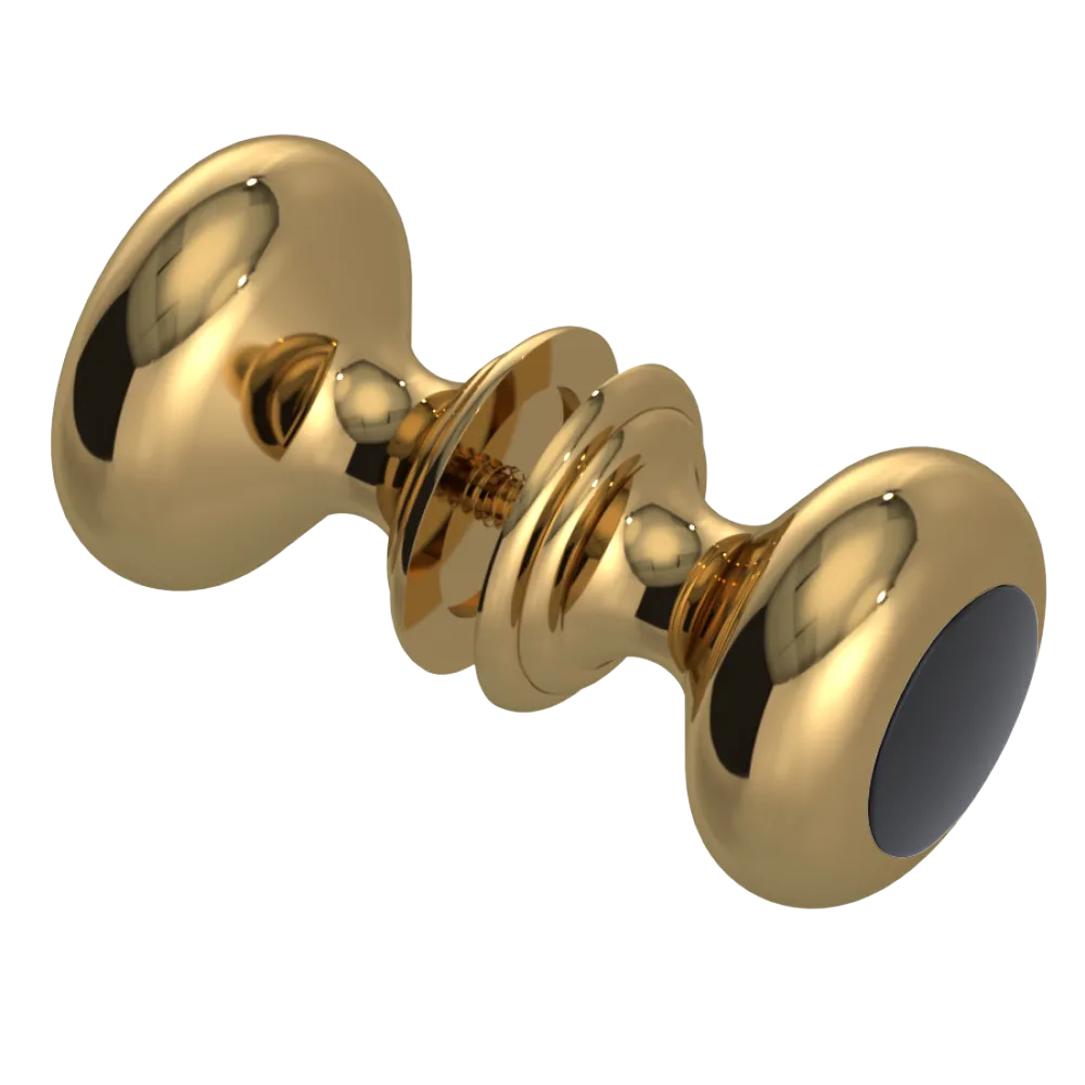 Rubinet Shower Door Knob (set) Gold