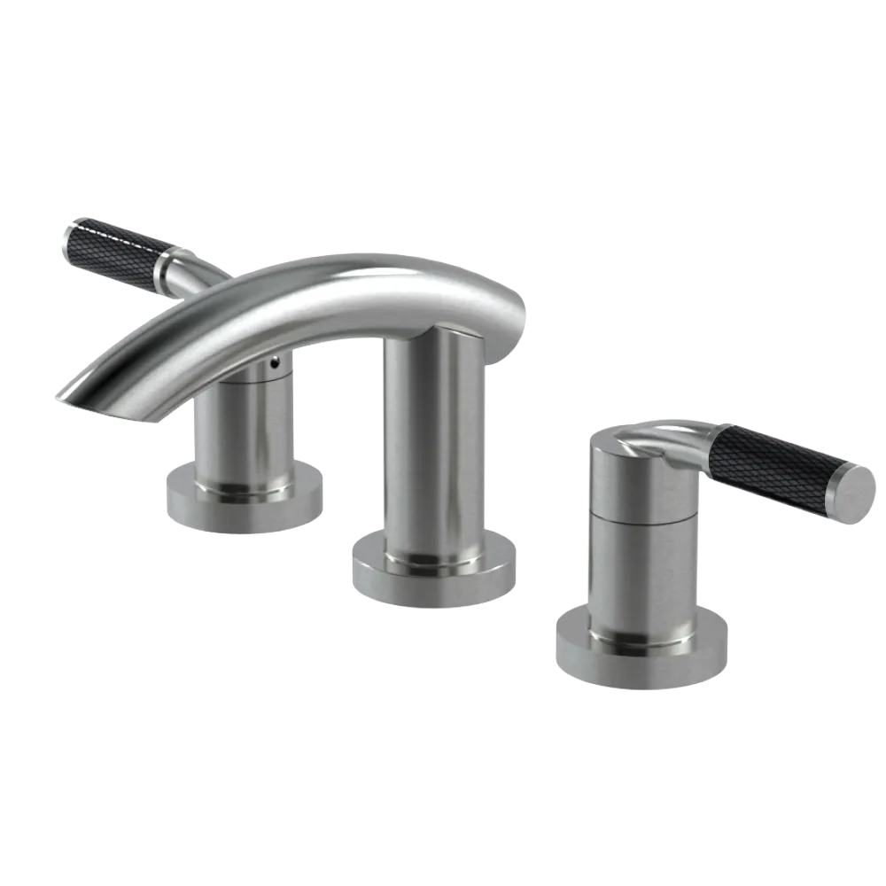 Rubinet Widespread Lav. Set. (less drain) Satin Nickel