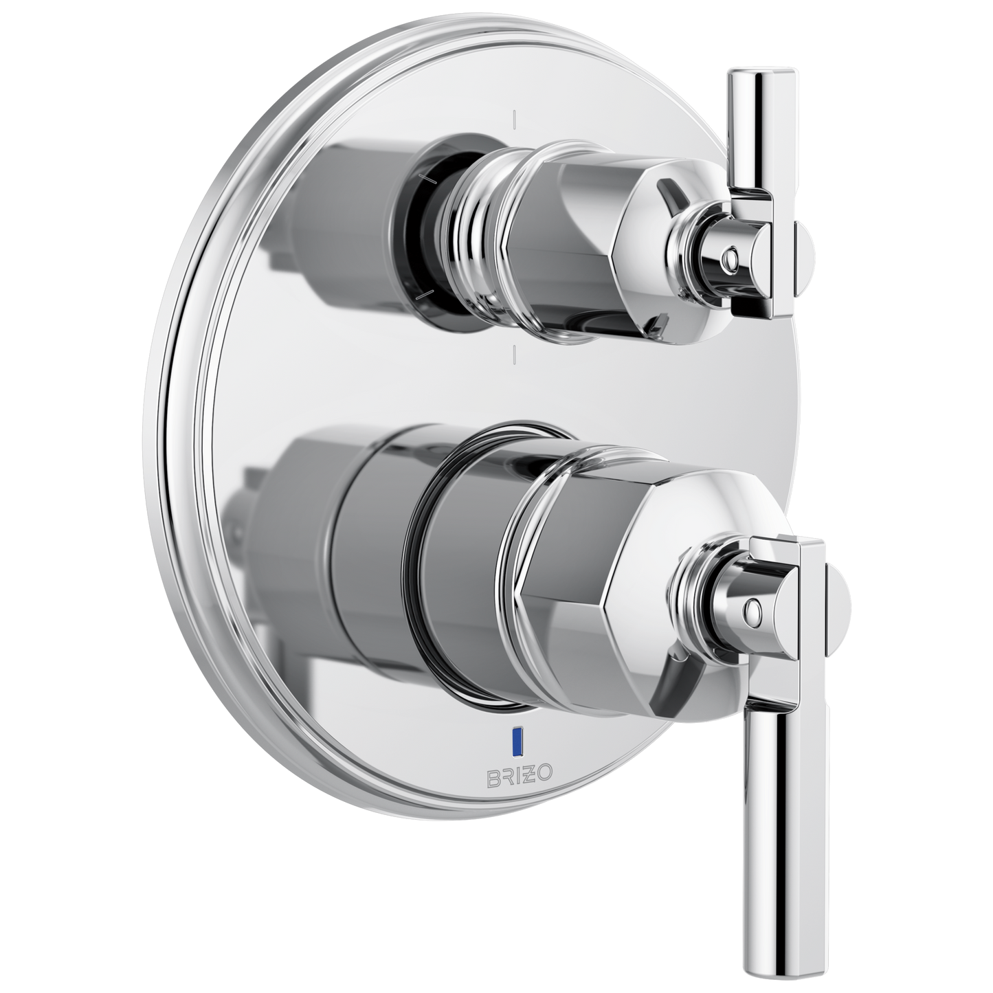 Brizo Pressure Balance Valve With Integrated 6 Function Diverter Trim Less Handles