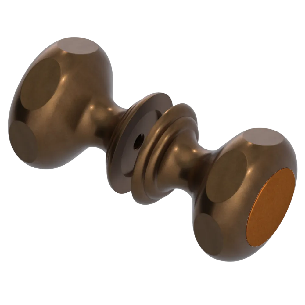 Rubinet Shower Door Knob (set) Tuscan Brass