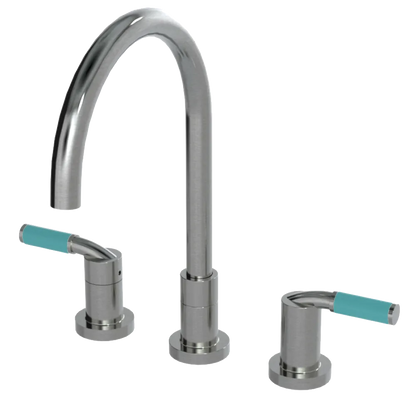 Rubinet Widespread Kitchen Set Satin Nickel