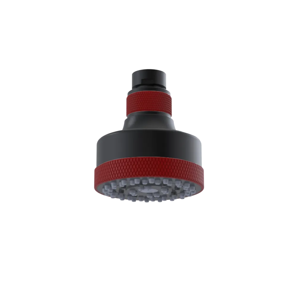 Rubinet 3 FUNCTION SHOWER HEAD Matt Black