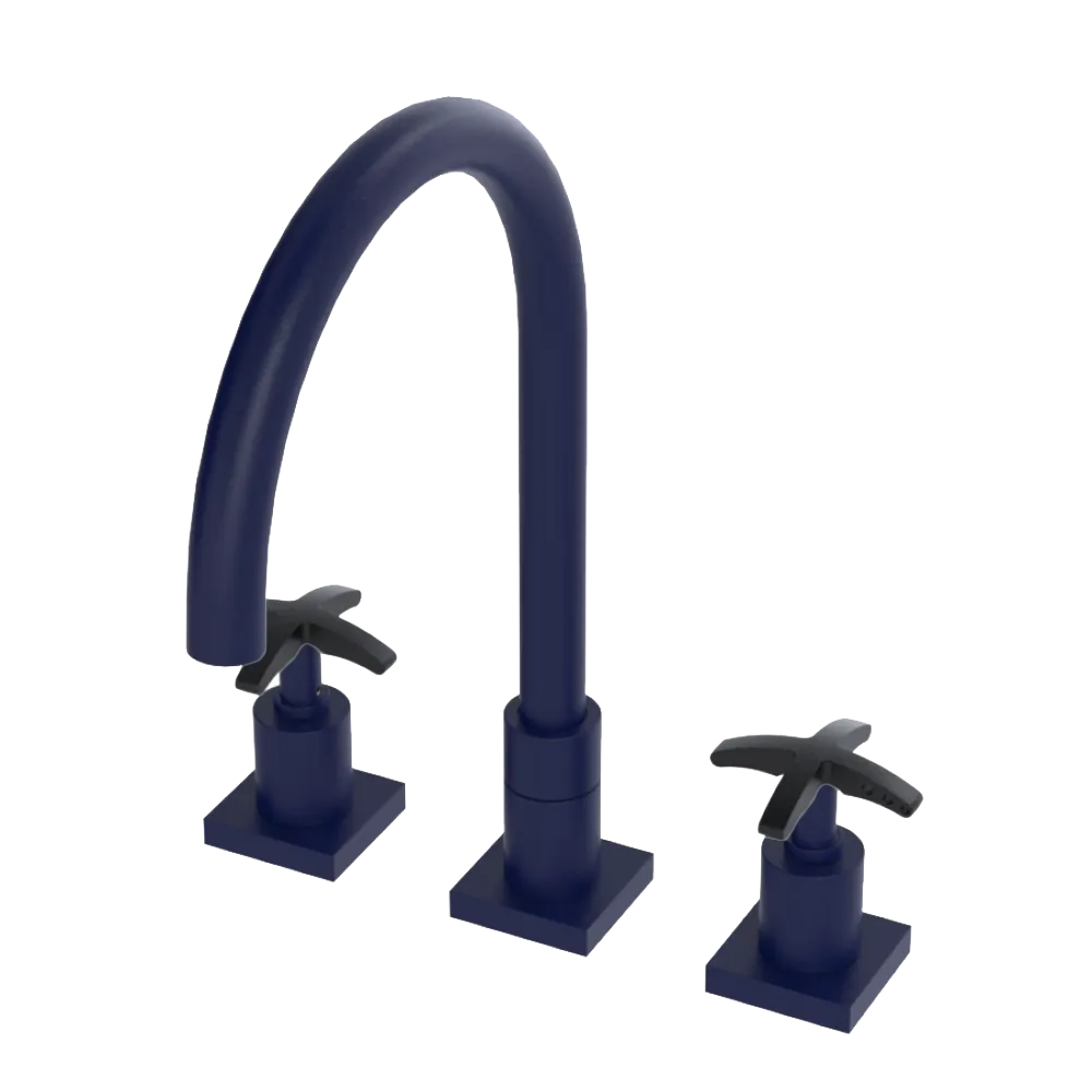 Rubinet Widespread Kitchen Set Midnight Blue