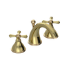 Rubinet Widespread Lav. Set. (less drain) Natural Brass
