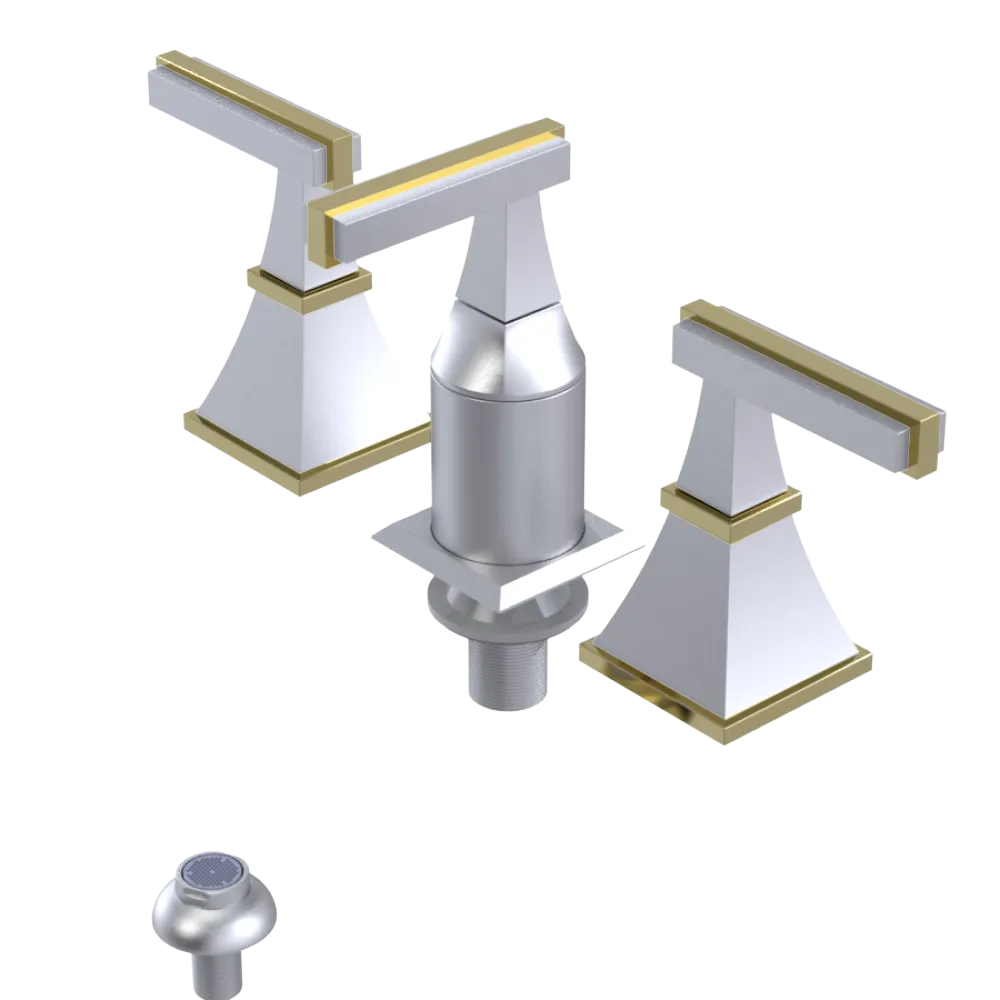 Rubinet Bidet Fitting with Spray, Diverter, and Vacum Breaker (Less Drain) Satin Chrome
