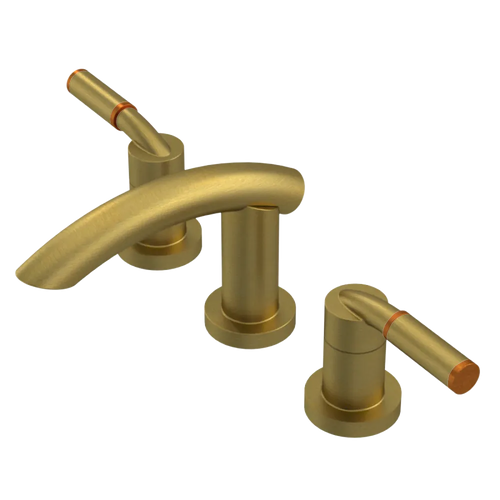 Rubinet Widespread Lav. Set. (less drain) Antique Brass Matt