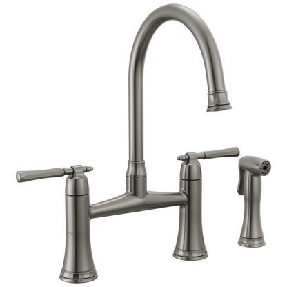 Brizo Bridge Kitchen Faucet With Side Sprayer
